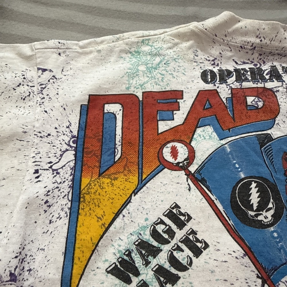 Vintage 1991 Grateful Dead Without A Net Operation Dead Tour shirt Size XL 23x26 - Picture 16 of 16